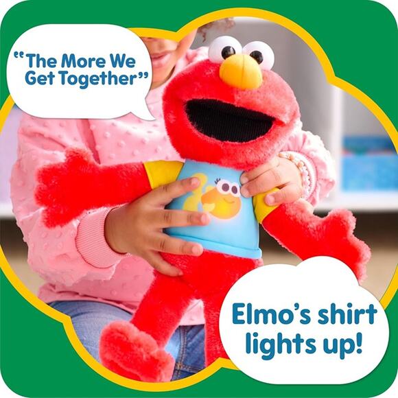 Just Play Sesame Street 13-inch Sing-Along Plush Elmo with Lights and Sounds - Picture 3 of 6